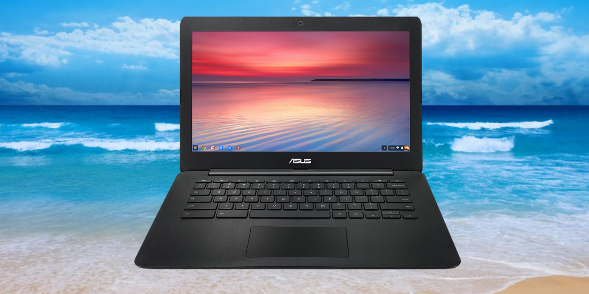Asus Laptop On The Beach