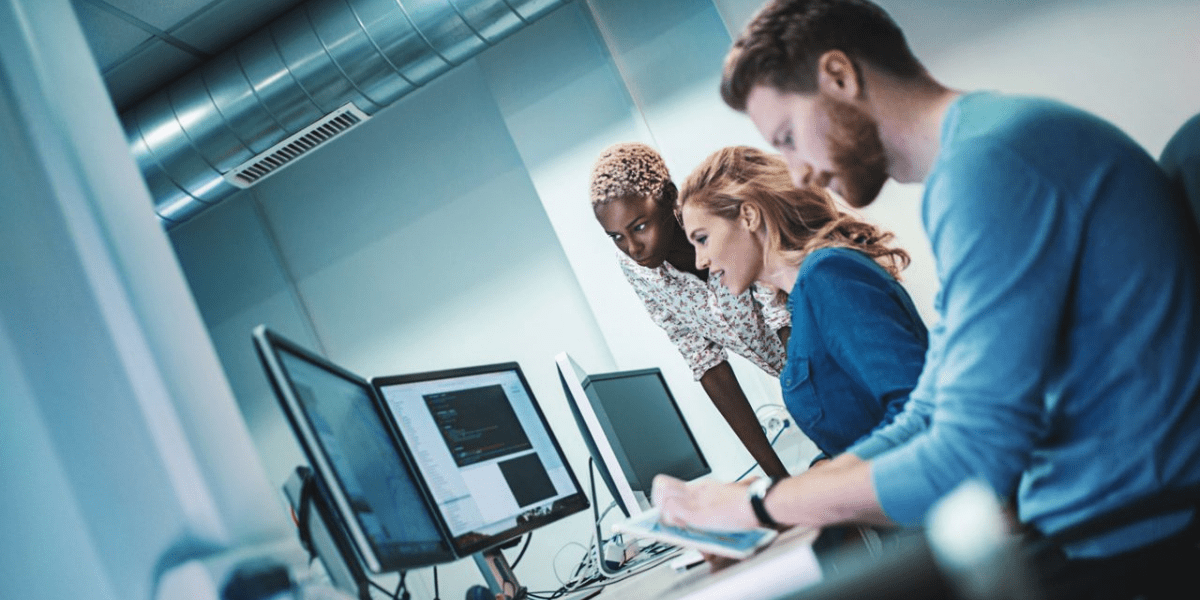 Workers On Computers