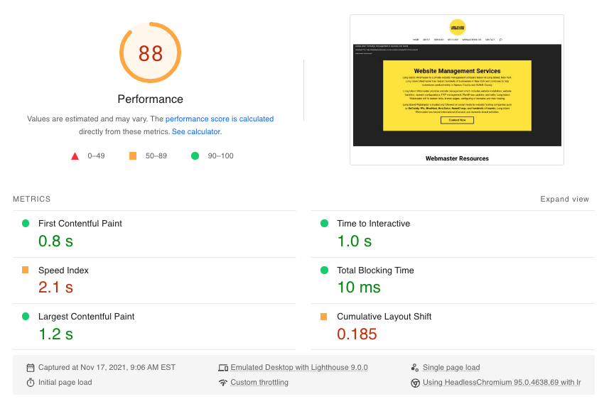 Google PageSpeed Insights