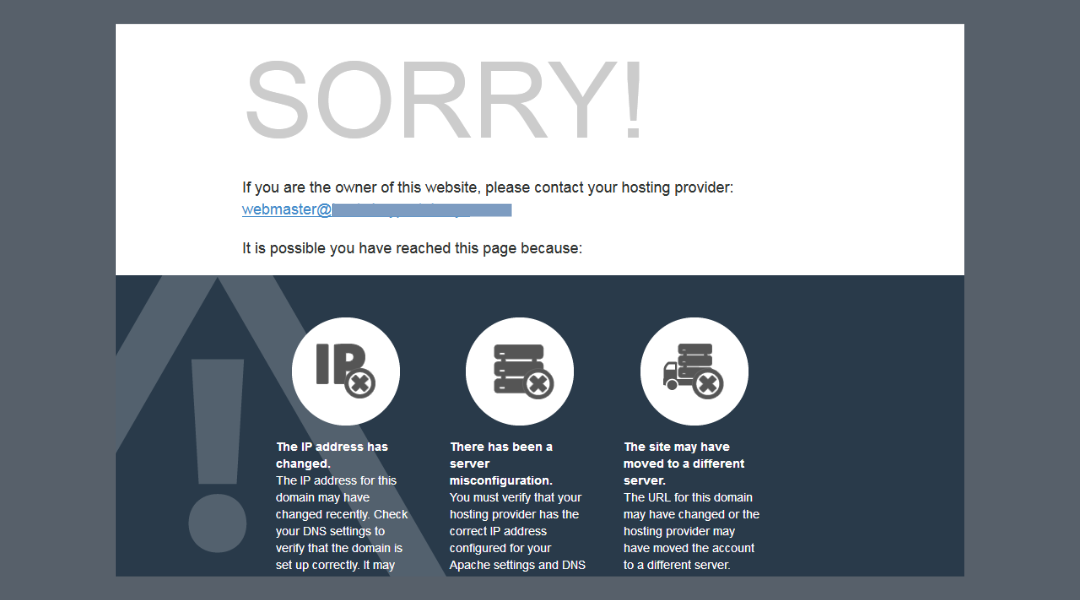 When You See “Contact Your Hosting Provider Or Webmaster”