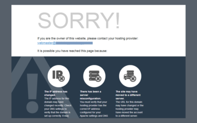 Contact Your Webmaster Or Hosting Provider